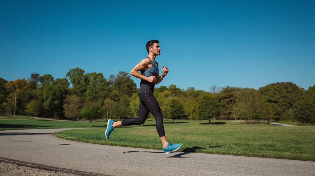 正しいフォームで走るランナーのイメージ